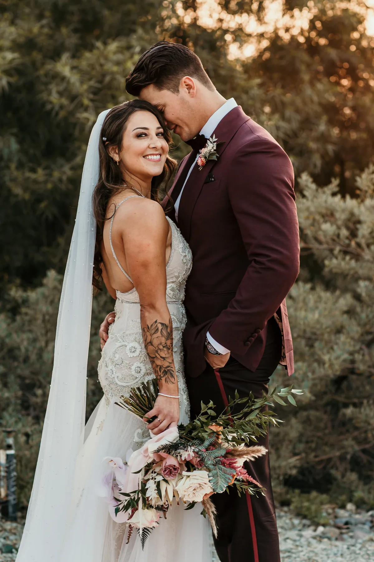 Wedding couple portrait