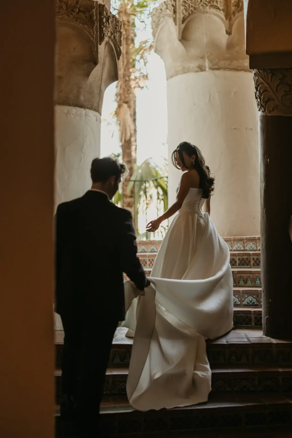 Wedding couple portrait